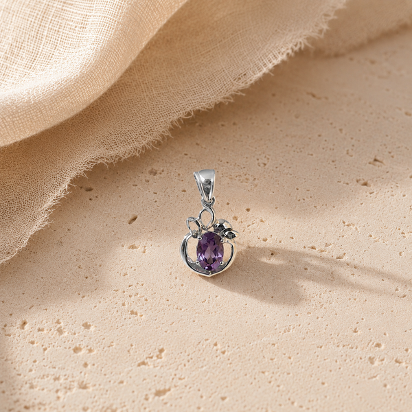 Amethyst Solitaire Charm