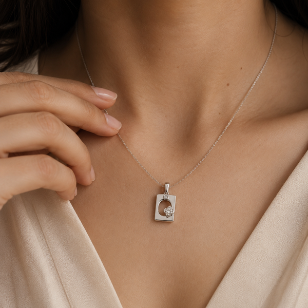 Pave Oval Charm