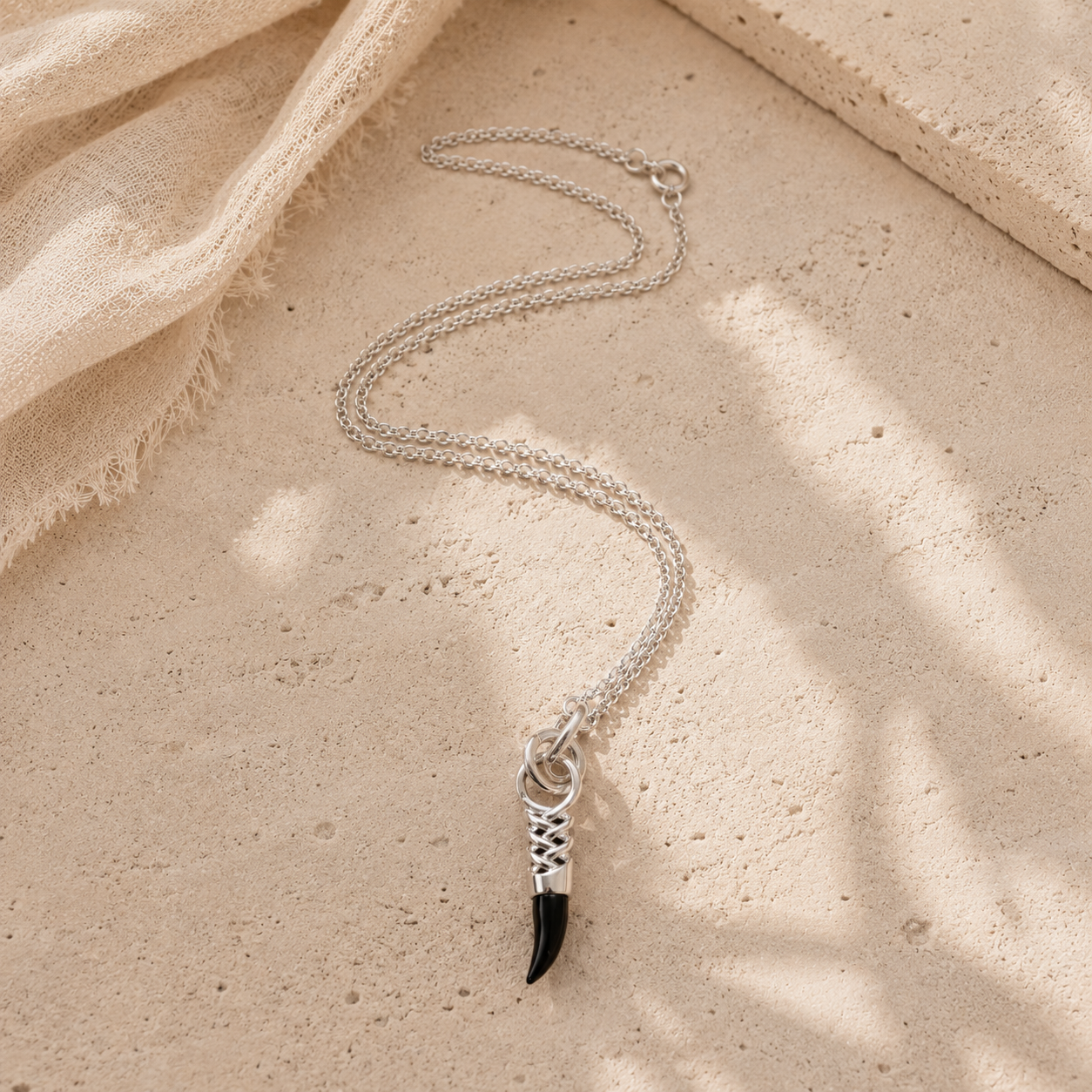 Onyx Blade Necklace