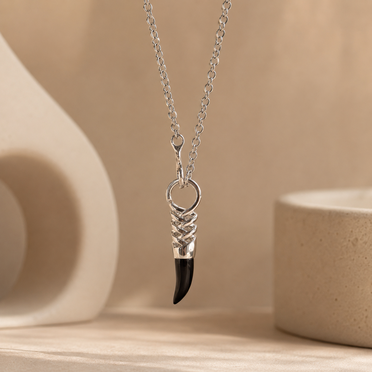 Onyx Blade Necklace