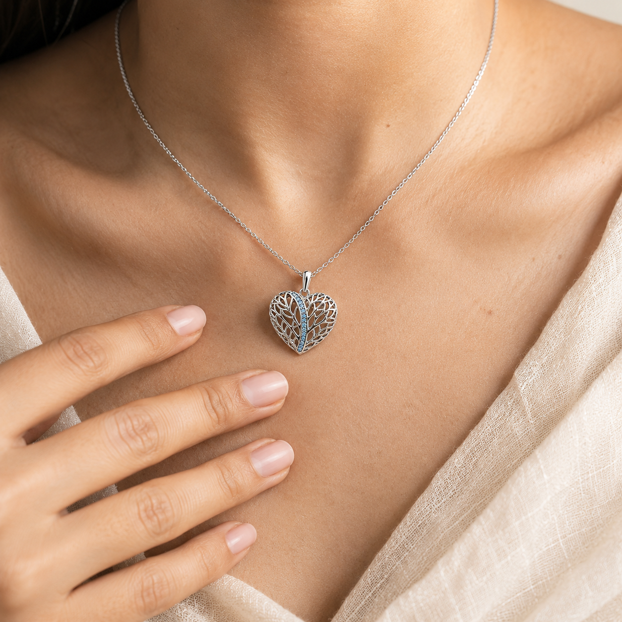 Aqua Orbit Necklace
