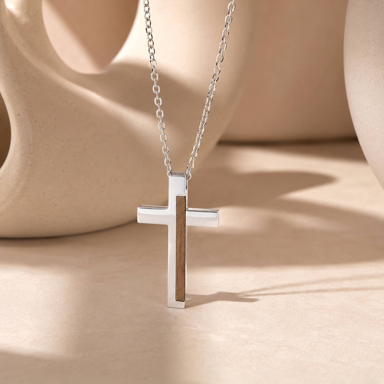 Teak Tablet Necklace