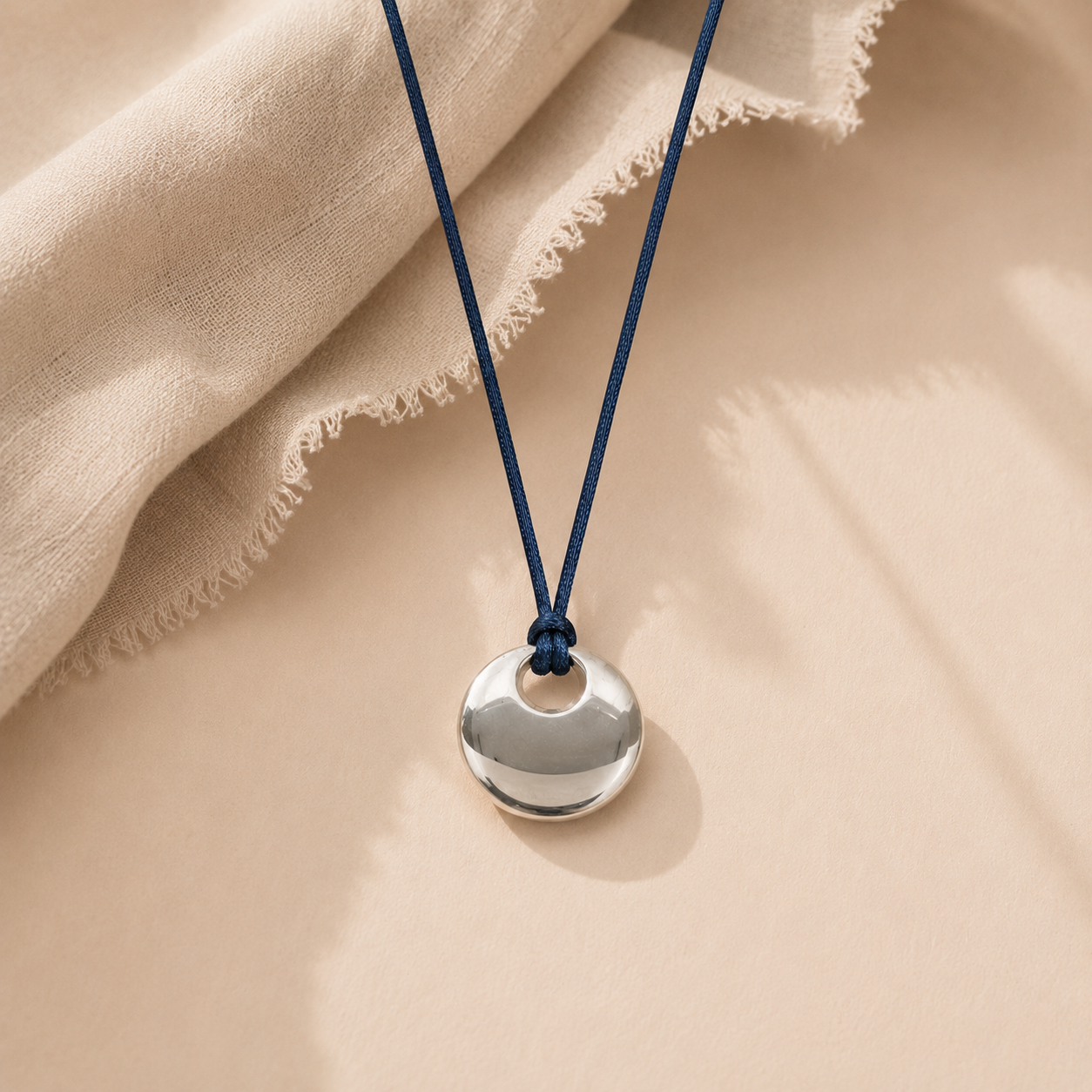 Obsidian Thread Necklace
