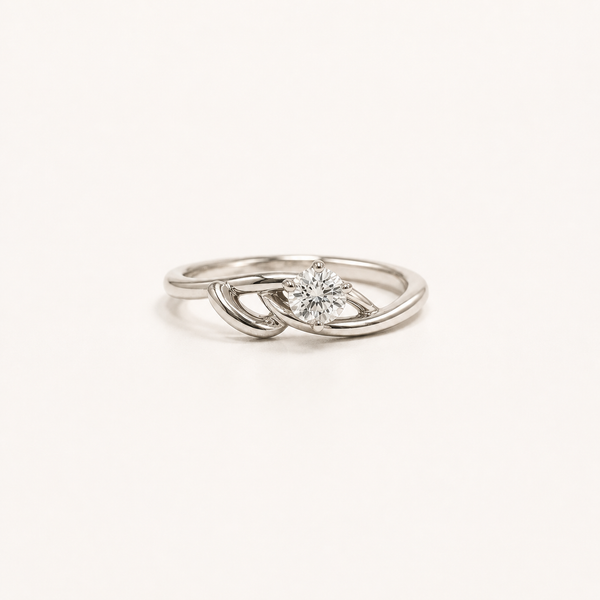 Eterna Twist Solitaire Ring