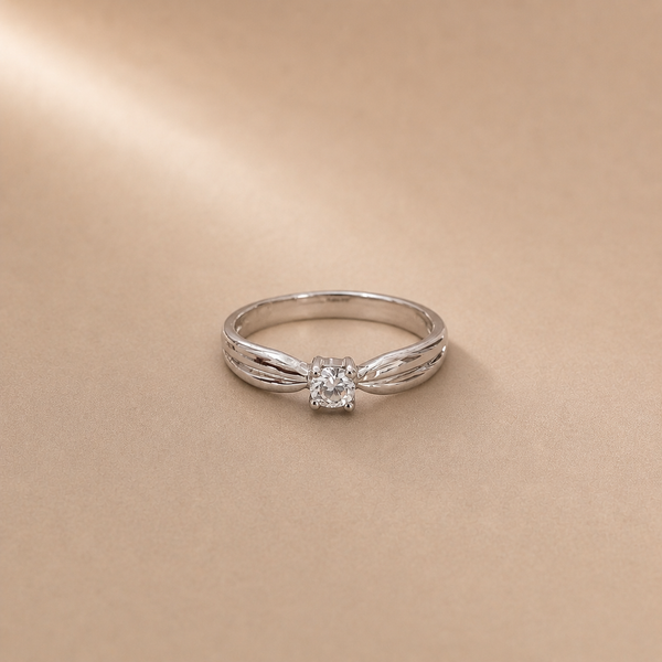 Astra Bloom Solitaire Ring