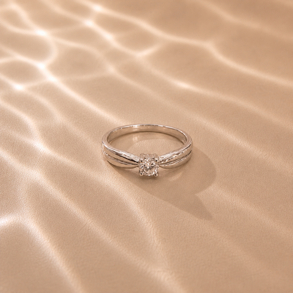 Astra Bloom Solitaire Ring