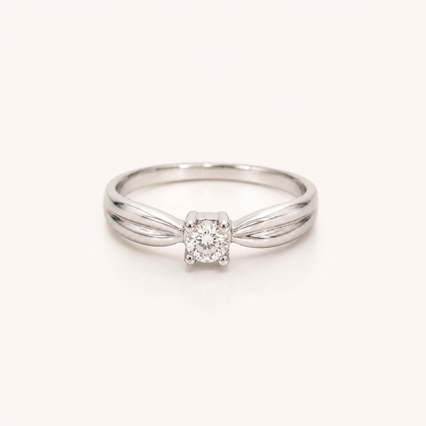 Astra Bloom Solitaire Ring