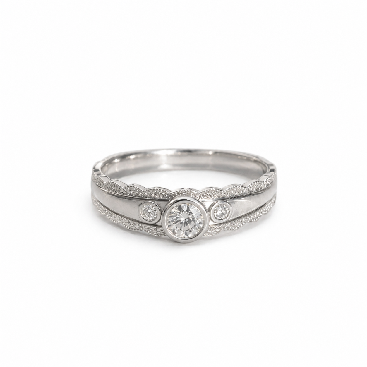 Celeste Halo Vintage Ring
