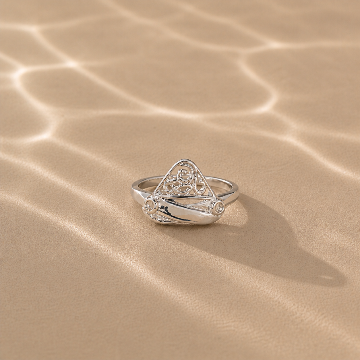 Celeste Filigree Statement Ring