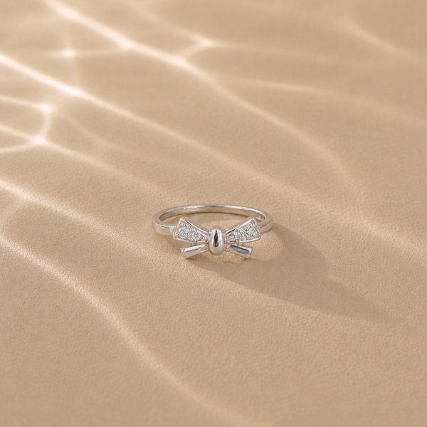 Celeste Bow CZ Ring
