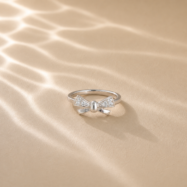 Celeste Bow CZ Ring