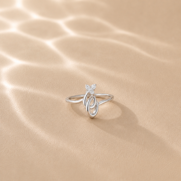 Luna Kitty CZ Ring