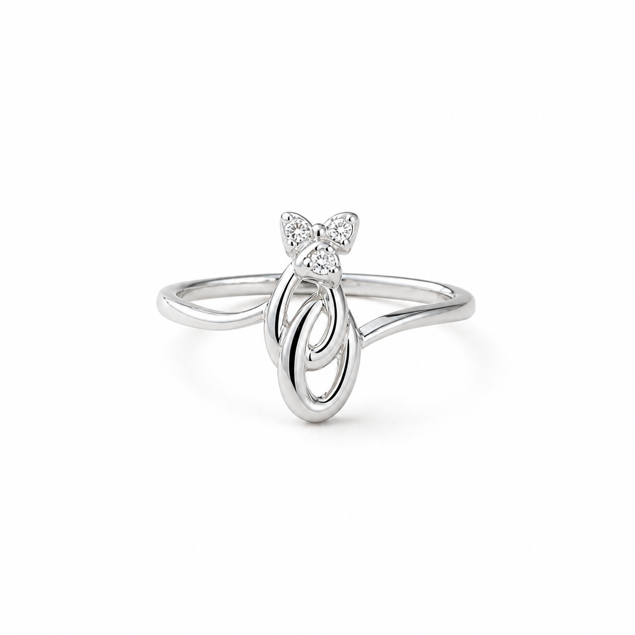 Luna Kitty CZ Ring