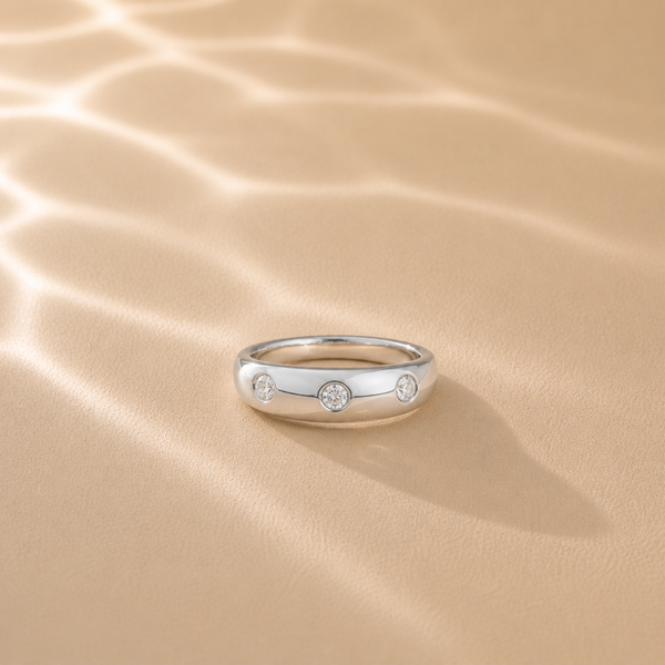 Luna Orbit CZ Band Ring