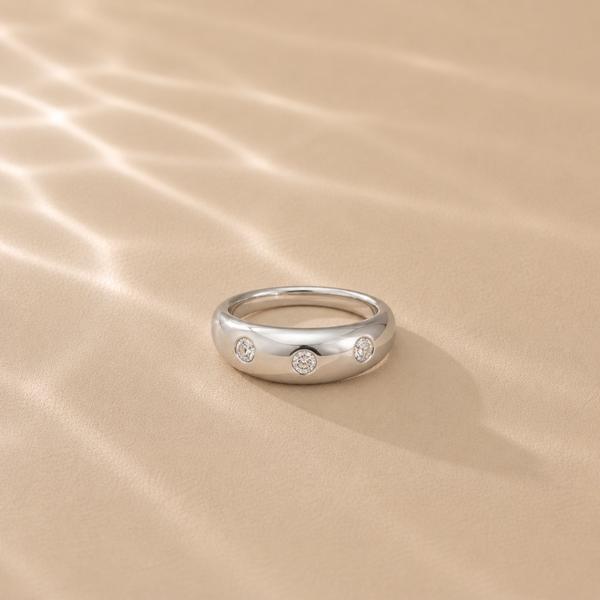 Luna Orbit CZ Band Ring