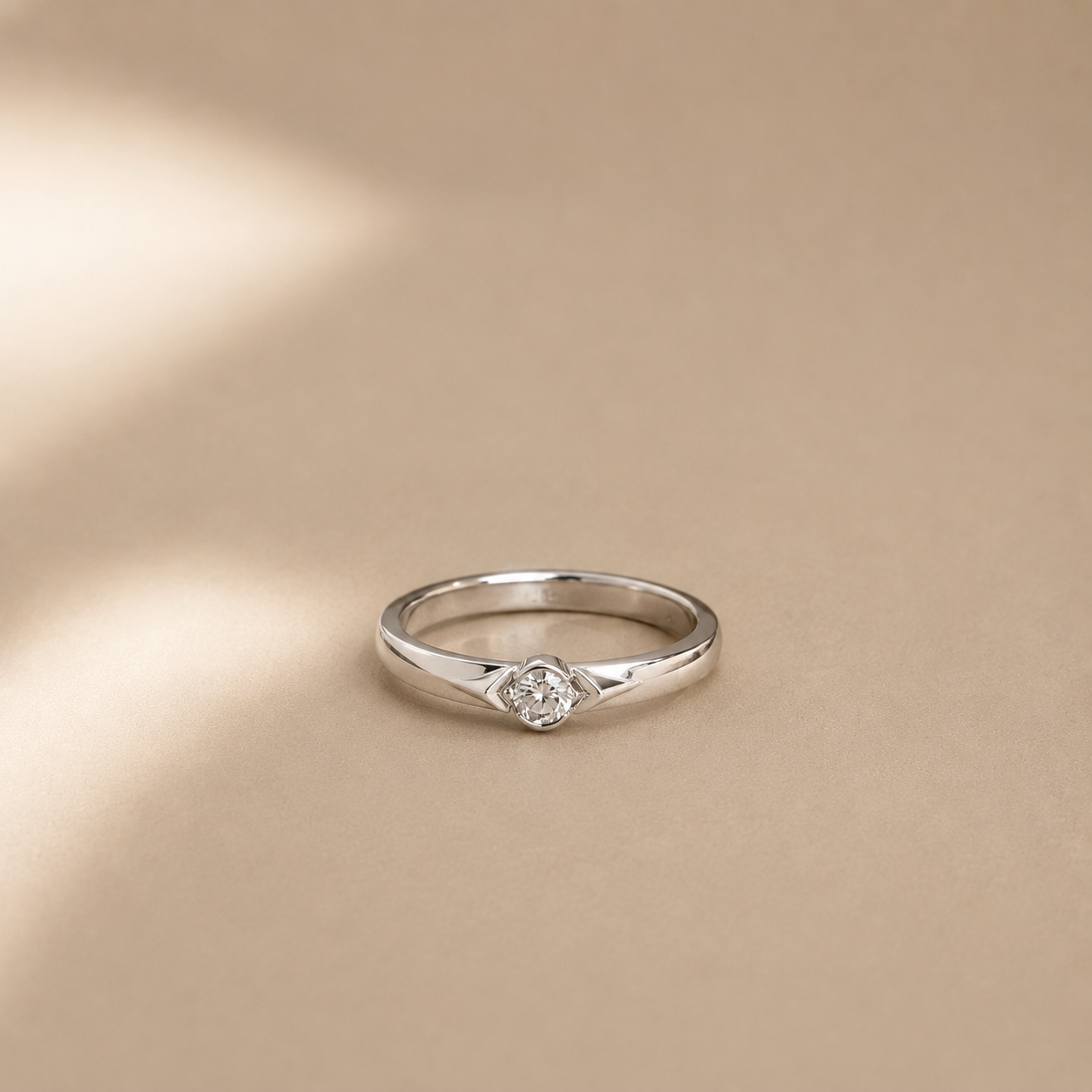 Solitaire Whisper Ring