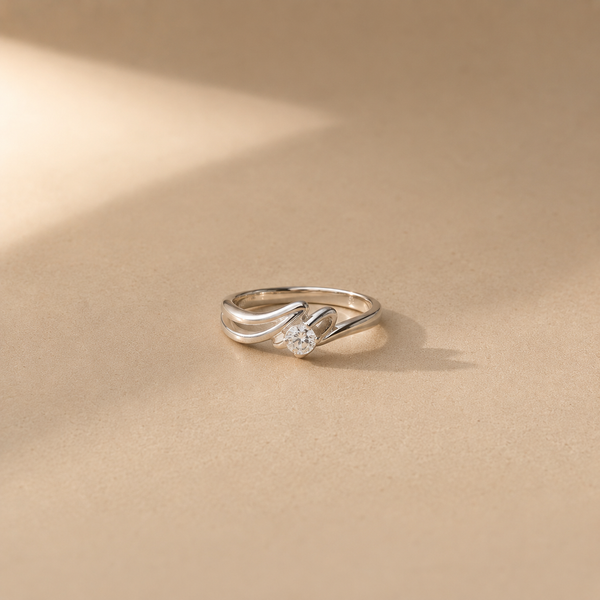 Aurielle Flow Solitaire Ring