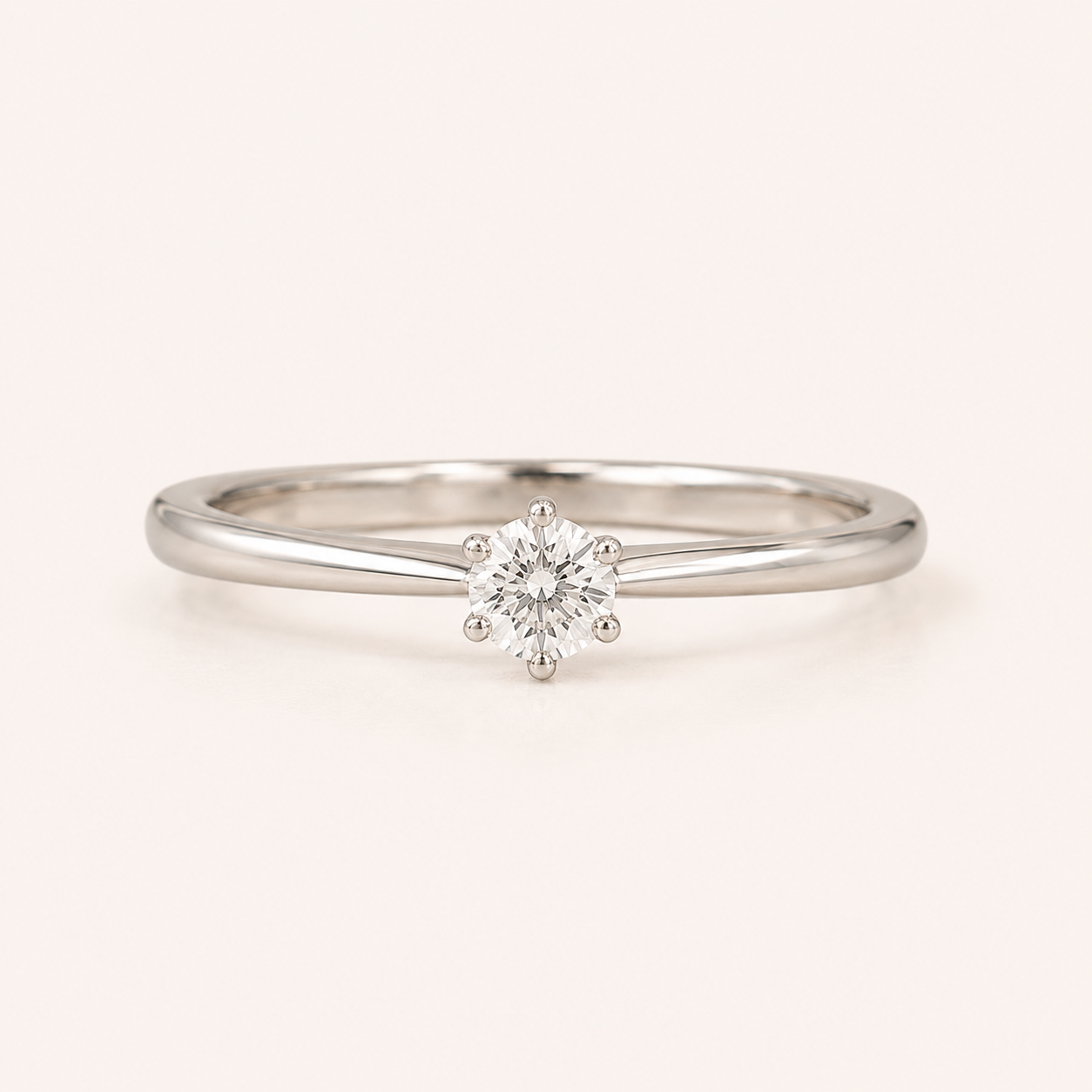 Luna Solitaire Ring