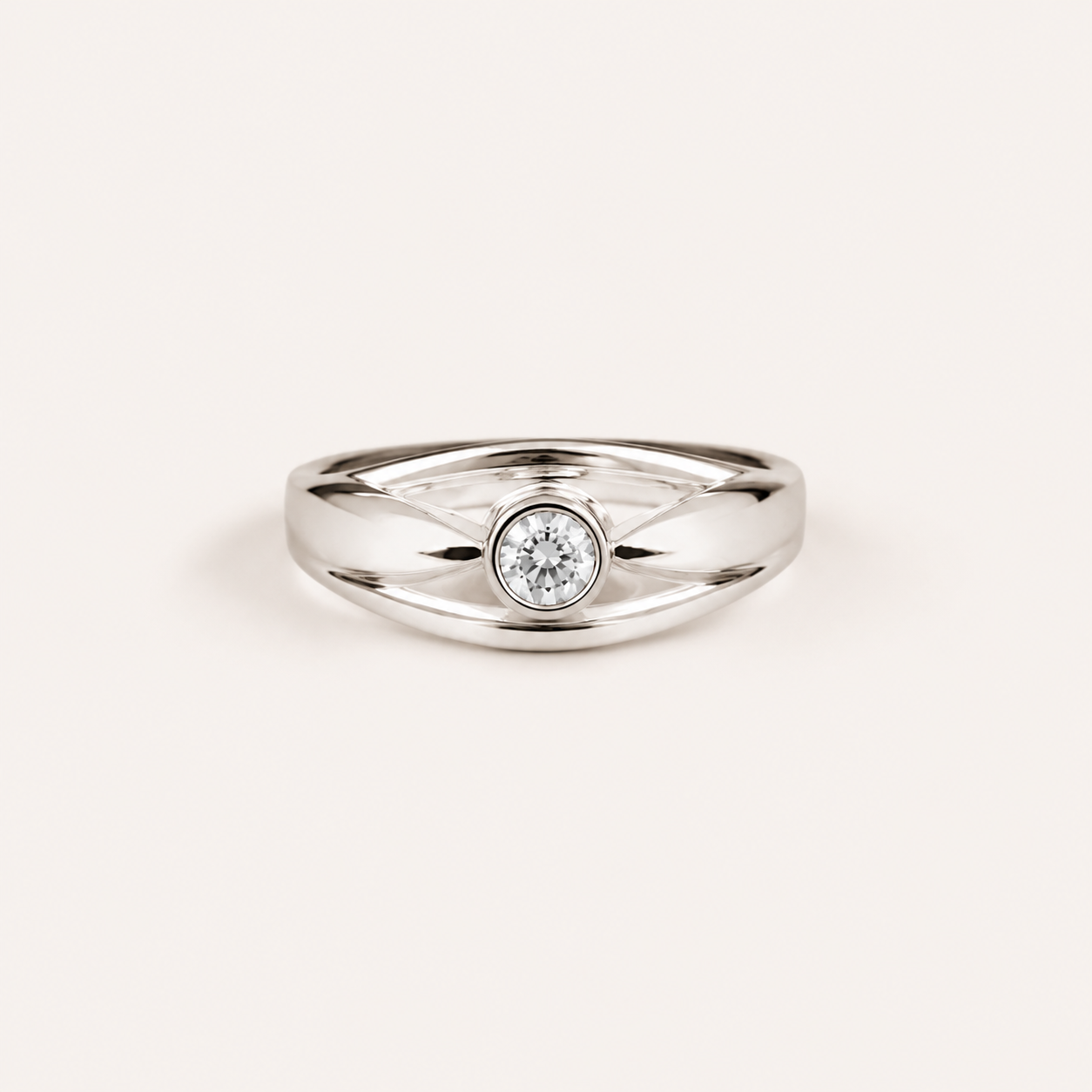 Nova Beam CZ Ring