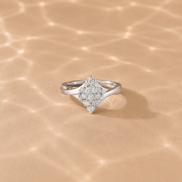 Celestia Cluster CZ Ring