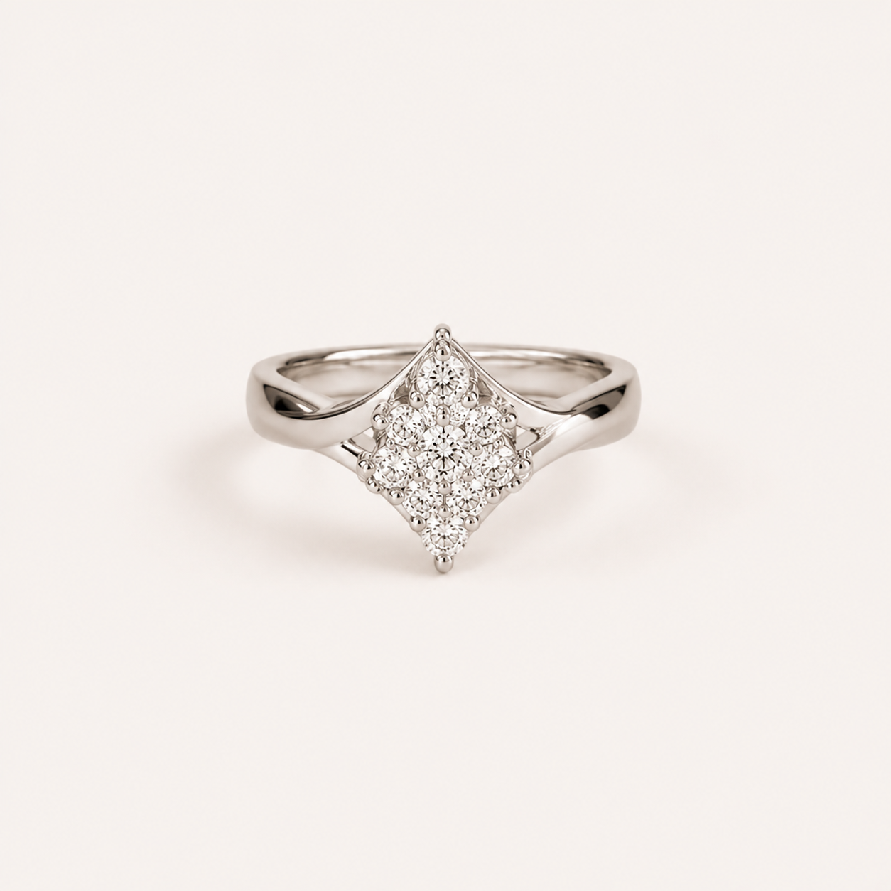 Celestia Cluster CZ Ring