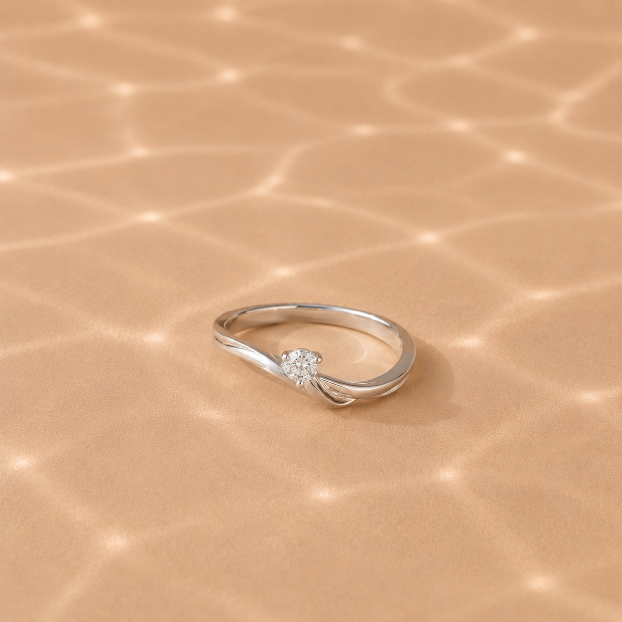 Elowen Twist Solitaire Ring