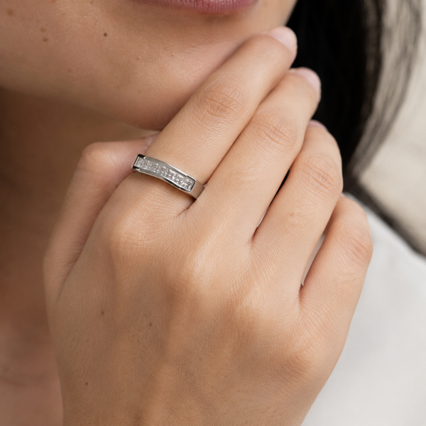 Nova Prism CZ Band Ring