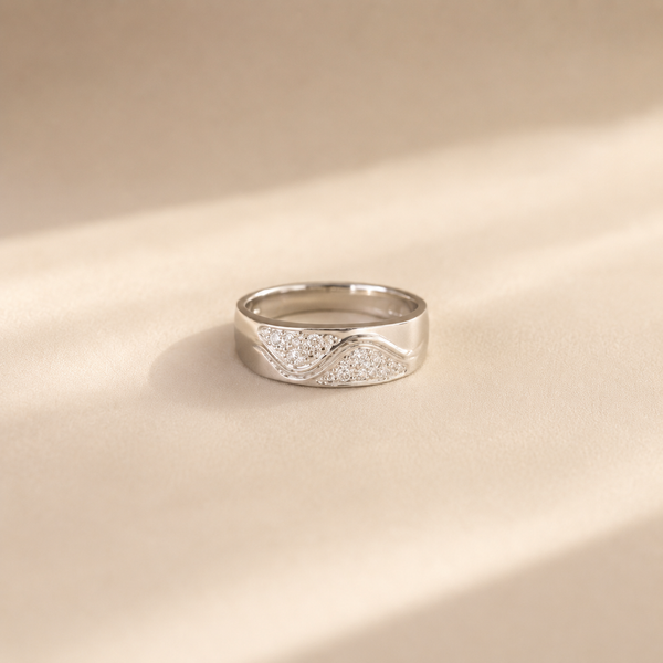 Celestia Wave CZ Ring