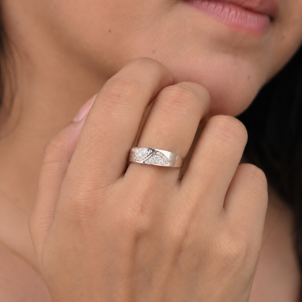 Celestia Wave CZ Ring