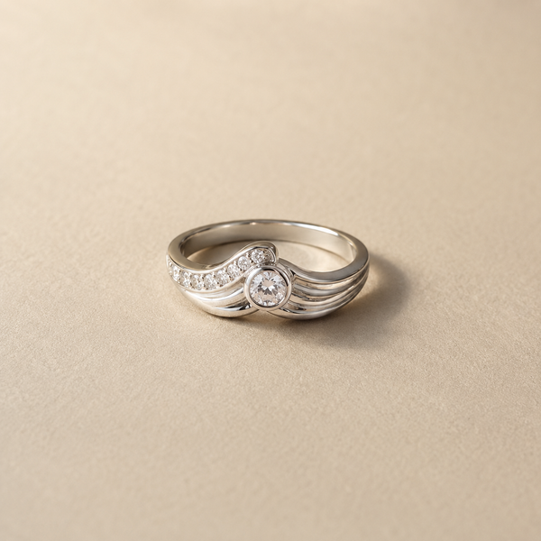 Aurielle Wave CZ Ring