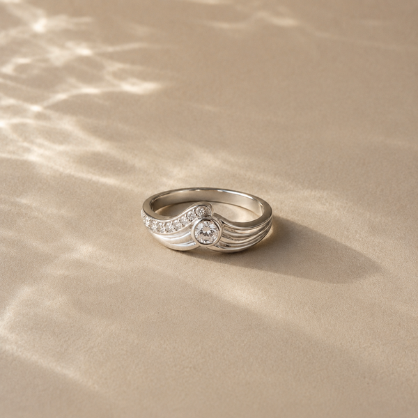 Aurielle Wave CZ Ring