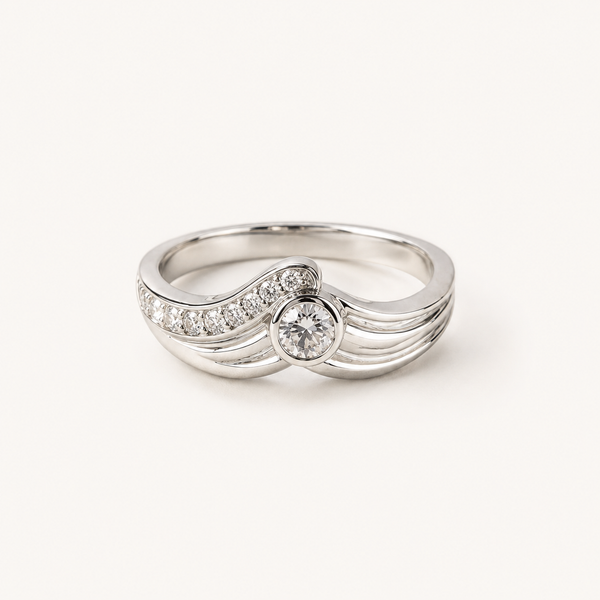 Aurielle Wave CZ Ring