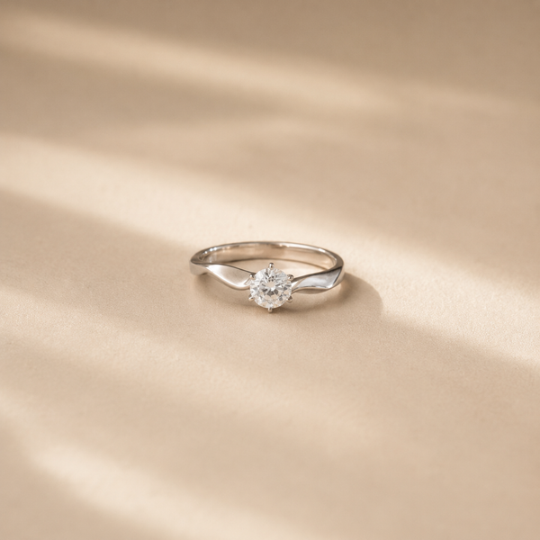 Celestia Solitaire CZ Ring
