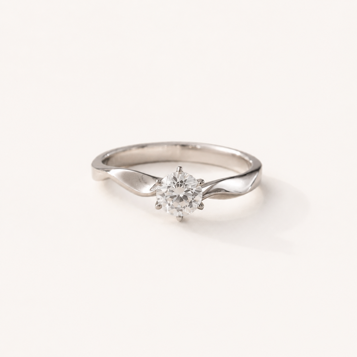 Celestia Solitaire CZ Ring