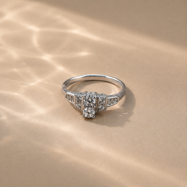 Celestia Dual Stone Statement Ring