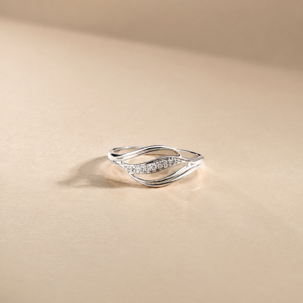 Lunelle Wave CZ Ring