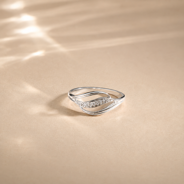 Lunelle Wave CZ Ring