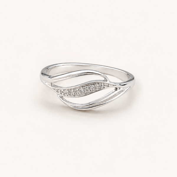 Lunelle Wave CZ Ring