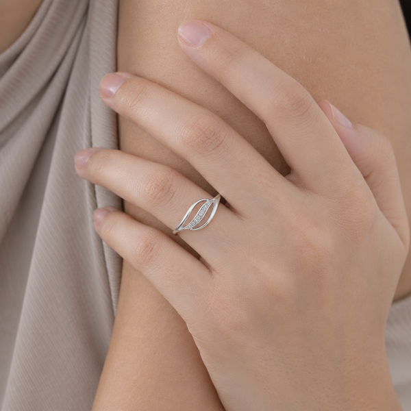 Lunelle Wave CZ Ring