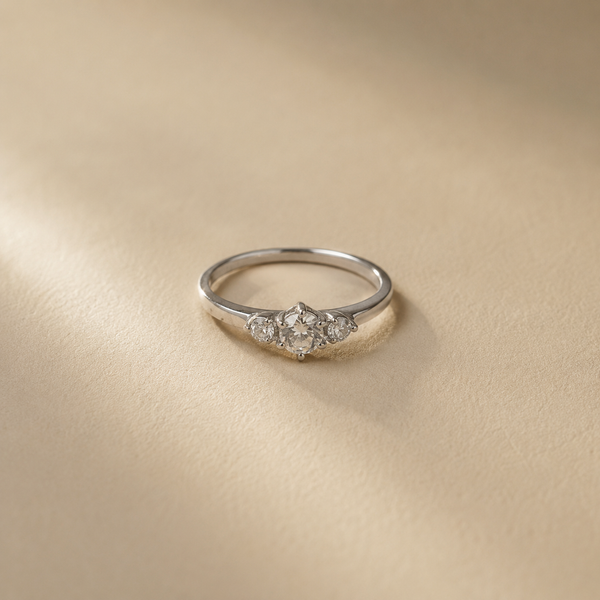Celeste Three Stone Ring