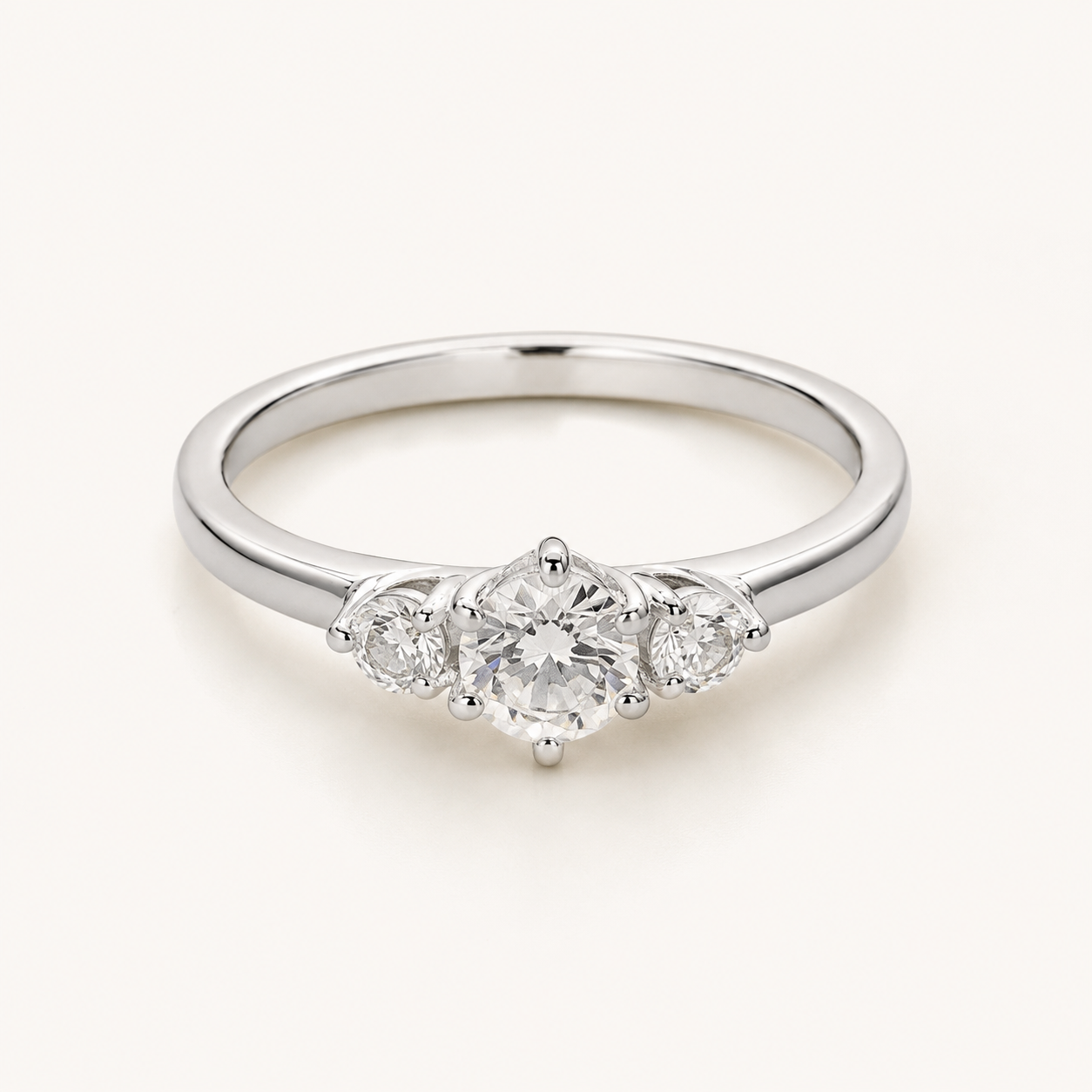 Celeste Three Stone Ring