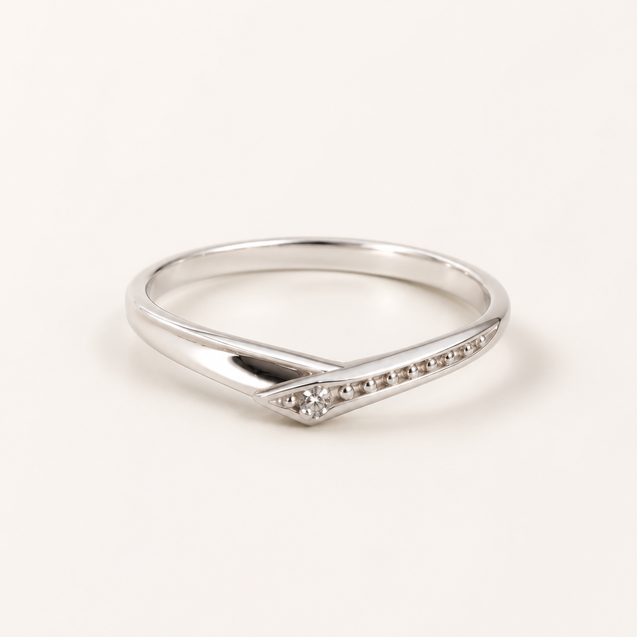 Celeste V Chevron Ring