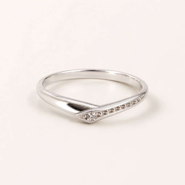 Celeste V Chevron Ring