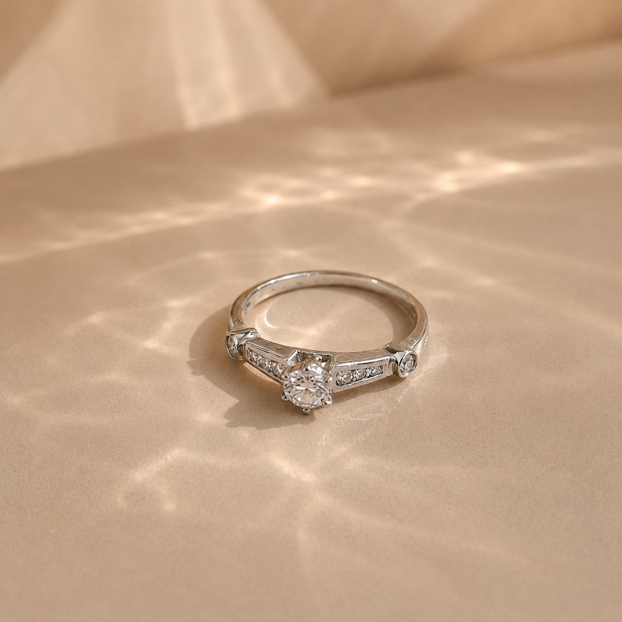 Celestia Vintage Solitaire Ring