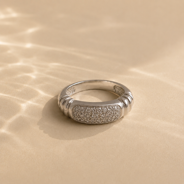 Aurielle Pavé Band Ring