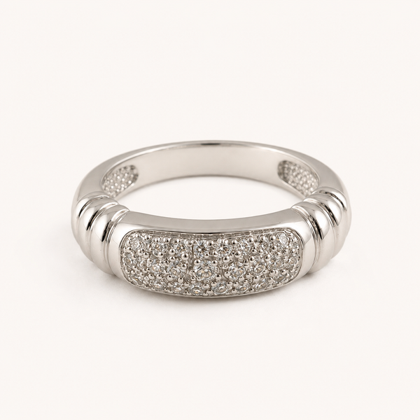 Aurielle Pavé Band Ring