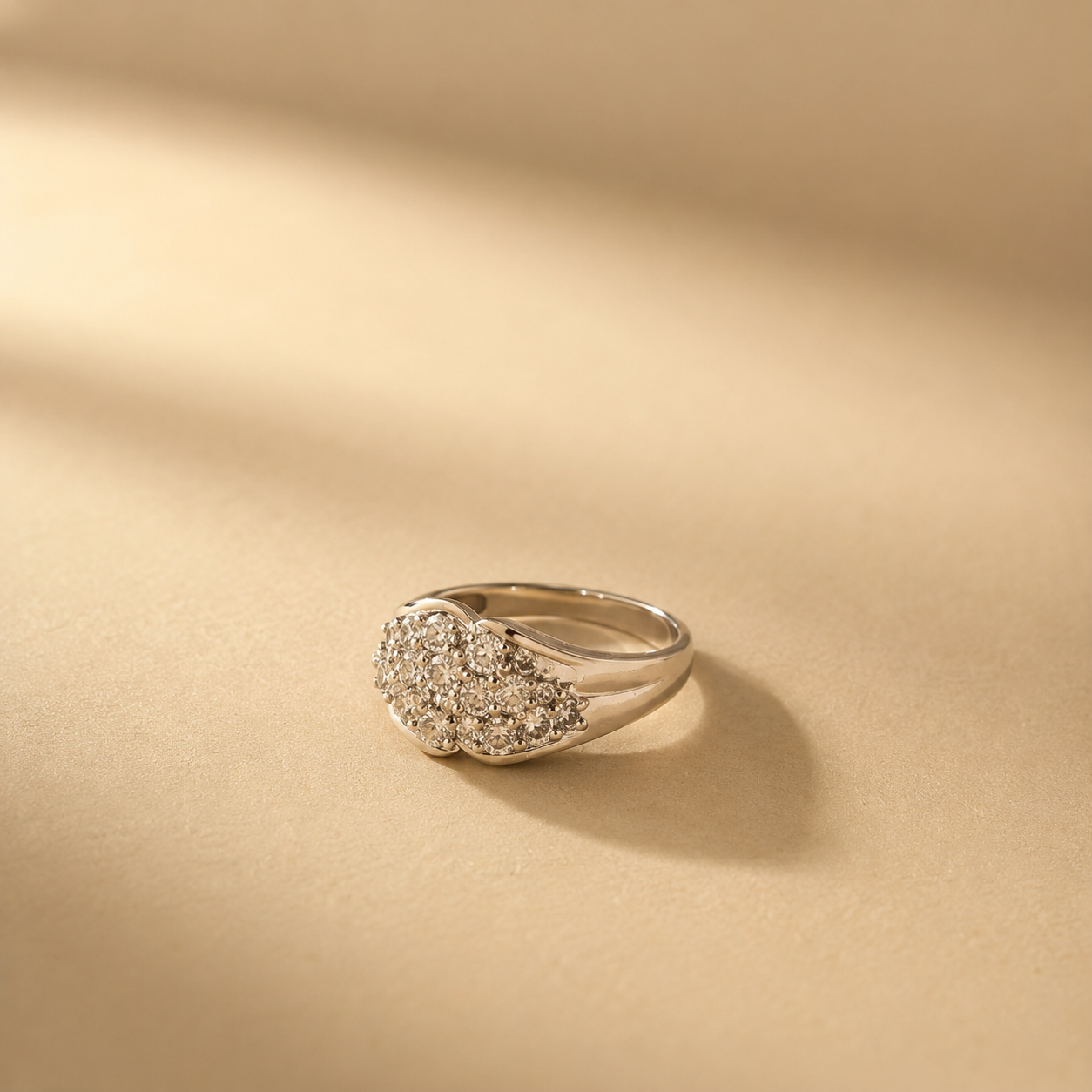 Aurielle Pavé Cluster Ring