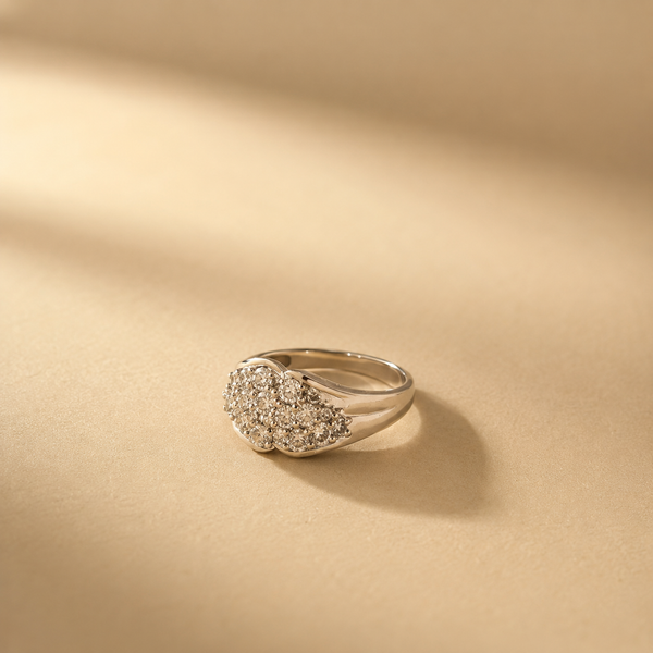 Aurielle Pavé Cluster Ring