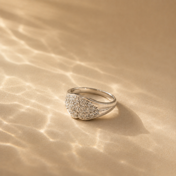 Aurielle Pavé Cluster Ring