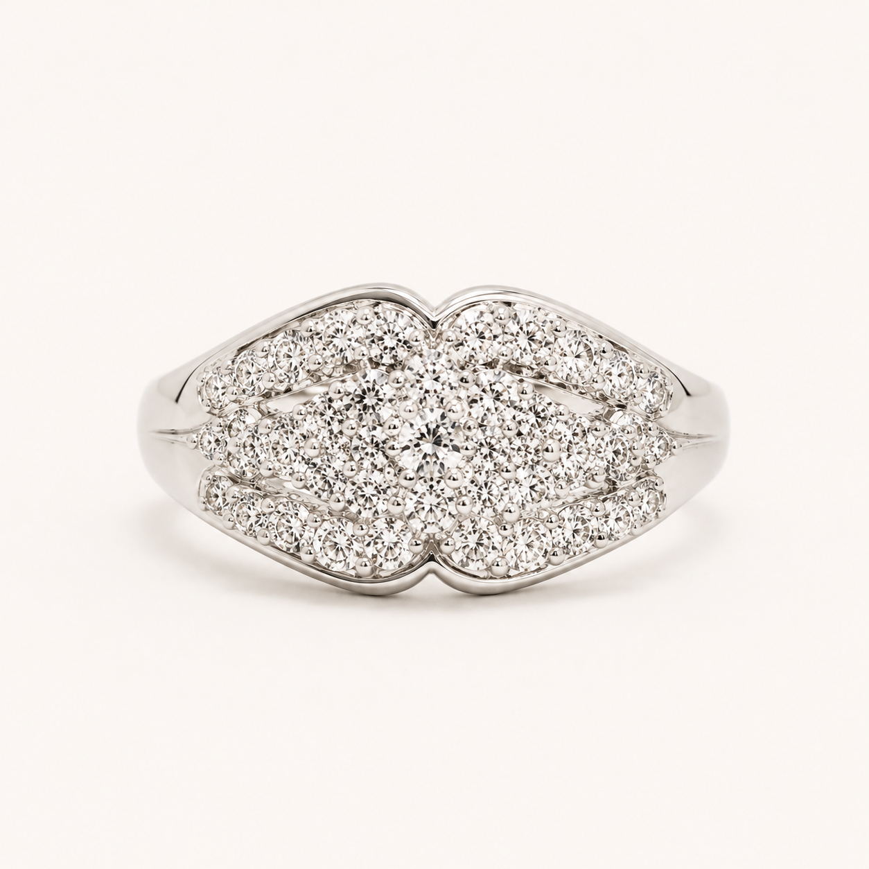 Aurielle Pavé Cluster Ring